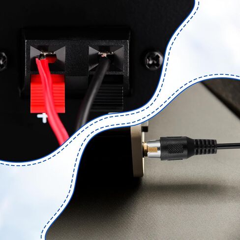 RCA to RCA Audio Cable 2 Pack 3.3 ft Speaker Replacement Male Plug Jack Connector Wire Pigtail Connector Adapter Jack Cable for AV Receiver TV Subwoofer and Amplifier Repair in Saudi Arabia