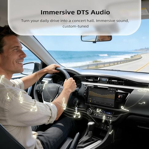 Roadanvi Android 14 6G+128GB 10.33 بوصة ستيريو سيارة لسيارة Toyota Corolla 2014-2016 Wireless Carplay & Android Auto، وحدة رأس بلوتوث 5.2، 4G LTE، 5G WiFi، راديو شاشة تعمل باللمس QLED، ملاحة GPS، سلسلة X14 in Kuwait