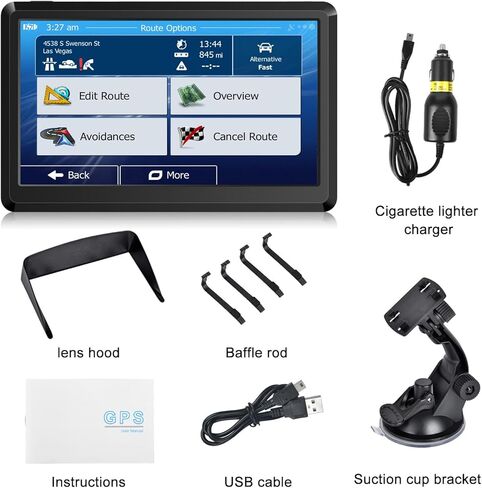 7-inch Car Navigation GPS ，GPS Navigation for Truck & RV & Car, Driver Alerts, Turn-by-Turn Directions, 2026 Map and Free Update Map in Saudi Arabia