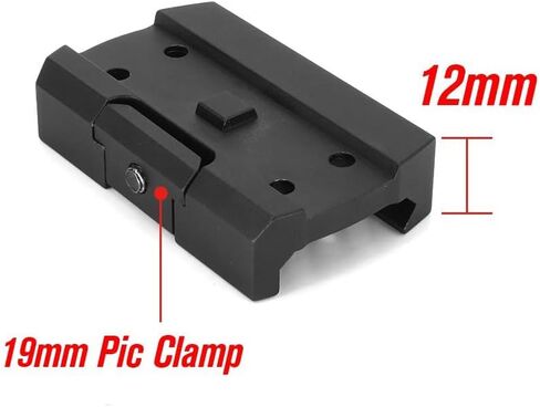 قاعدة تركيب بصرية ذات سكك حديدية منخفضة قياسية من Reflex Red Dot مع بصمة قدم أصلية، متوافقة مع بصمة T1 T2 وما إلى ذلك تركيب مشهد نقطة حمراء مصغرة، تناسب السكك الحديدية القياسية مقاس 20 مم، 6068 ألومنيوم in Kuwait