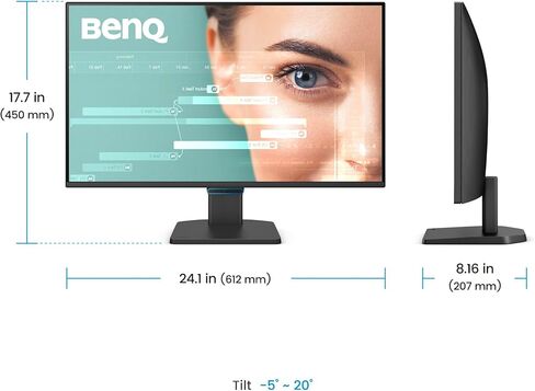 BenQ GW2790C 27" IPS Computer Montior 1080P FHD 144Hz Game-Ready, Home Office, USB-C, Visual Optimizer, Flicker-Free, Low Blue Light, Ultra Slim Bezel, TUV-Certified, Eye-CareU in Saudi Arabia