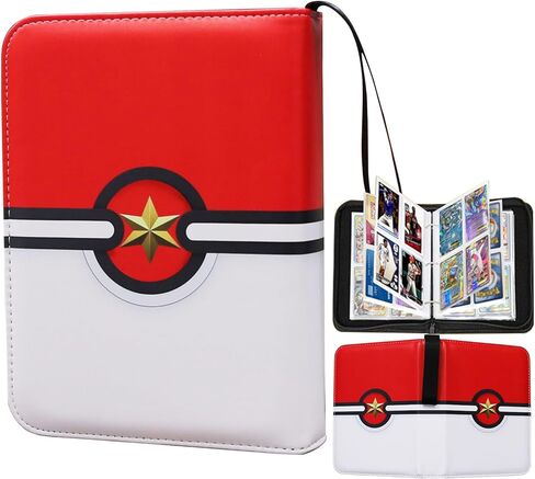 Cool Dragon Trading Card Binder - Binder 9 -pocket zipper مع 900 جيوب ، مثالية لهواة جمع البطاقات وعشاقها - ألبوم بطاقة تداول قابلة للتحصيل بأكمام in Kuwait