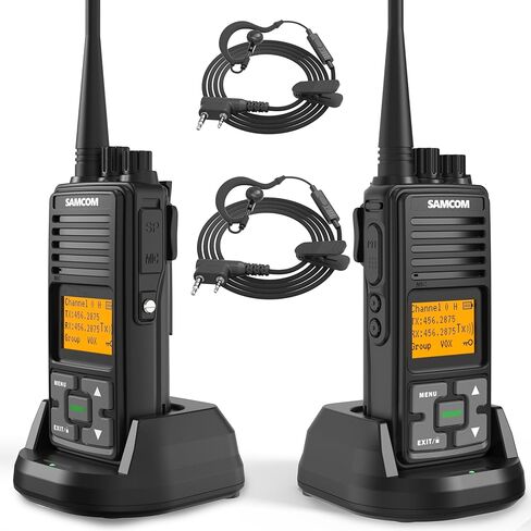 SAMCOM FPCN10A-PRO Professional Two-Way Radios 6 Pack, 2W UHF Walkie Talkies with Group Call & Custom Channel Names, 3000mAh Long Standby, Heavy Duty for Construction Security Warehouse Event Staff in Saudi Arabia