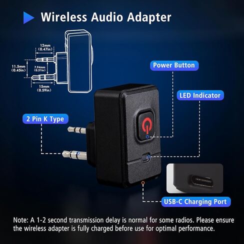 Walkie Talkie Wireless Handheld Speaker Mic, 2 Pin K-Connector Remote Shoulder Microphone Compatible with Baofeng UV-5R BF-F8HP UV-82 UV-82HP and Kenwood, TYT, BTECH Radios in Saudi Arabia