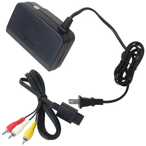 YIRVAHERE New for N64 Power Supply and AV Cable Kit – AC Adapter & Composite Video Cord Compatible for Nintendo 64 Console in Saudi Arabia