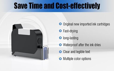 TIJ228 Inkjet Coding Machine with Mini Conveyor Belt,12.7mm Industrial Automatic Online Inkjet Printer with 42ml Original Quick-Drying Ink for Expiry Date,Batch Number,Barcode,QR Code,Logo,Label in Saudi Arabia