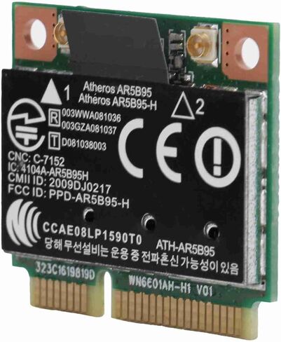 بطاقة الشبكة اللاسلكية SUNGOOYUE، محول PCIe WiFi 802.11b g n 150Mbps 2.4 جيجا هرتز لأجهزة الكمبيوتر المحمولة، مع مجموعة شرائح Atheros AR9285 in Saudi Arabia