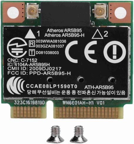 بطاقة الشبكة اللاسلكية SUNGOOYUE، محول PCIe WiFi 802.11b g n 150Mbps 2.4 جيجا هرتز لأجهزة الكمبيوتر المحمولة، مع مجموعة شرائح Atheros AR9285 in Saudi Arabia