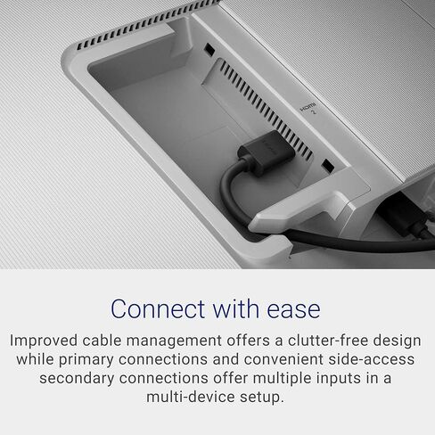 Dell S2425H Monitor - 23.8 Inch, FHD (1920x1080) Display, 100Hz Refresh Rate, 1500:1 Contrast Ratio, 99% sRGB, TÜV Rheinland Eye Comfort 4 Star, Integrated 2x5W Speaker, Tilt- Ash White Color in Saudi Arabia