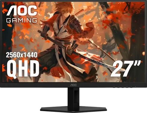 شاشة ألعاب AOC Q27G40XMN مقاس 27 بوصة، QHD 2560x1440، شاشة LED صغيرة، 180 هرتز، HDR1000، وقت استجابة 0.5 مللي ثانية، مزامنة متكيفة (متجددة) (متجددة) in Saudi Arabia