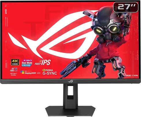 ASUS ROG Strix IPS 27" Dual Mode Gaming Monitor (XG27UCSR) ― Dual Mode (4K 160Hz or FHD 324Hz), 0.03ms, Fast IPS, ELMB Sync, Smart Pixel Technology, HDR, DisplayWidget, 3yr Warranty in Saudi Arabia