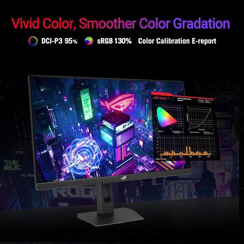 ASUS ROG Strix IPS 27" Dual Mode Gaming Monitor (XG27UCSR) ― Dual Mode (4K 160Hz or FHD 324Hz), 0.03ms, Fast IPS, ELMB Sync, Smart Pixel Technology, HDR, DisplayWidget, 3yr Warranty in Saudi Arabia