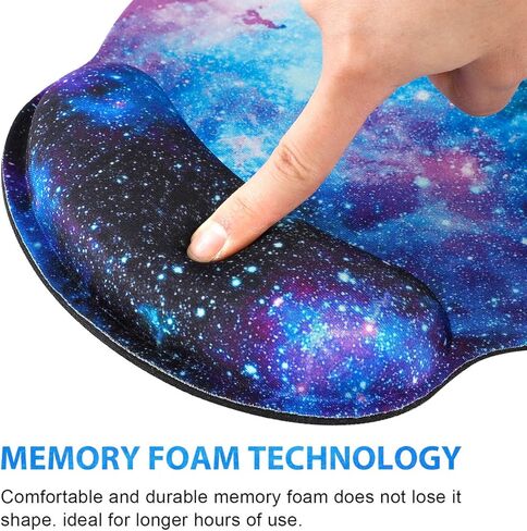 ToLuLu 1080P Webcam with Ring Light and Microphone, Streaming Web Camera, Mouse Pad with Wrist Rest Support, Mouse Pad with Wrist Rest Support Non Slip Rubber Base Mousepad in Saudi Arabia