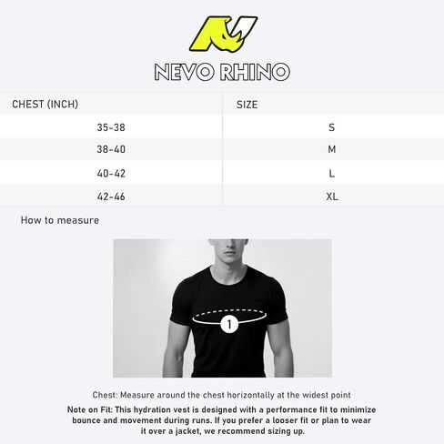 N NEVO RHINO Running Vest for Women Men, Hydration Backpack with 2 TPU 500ML Soft Flask, Lightweight Breathable Running Hydration Vest for Trial Running in Saudi Arabia