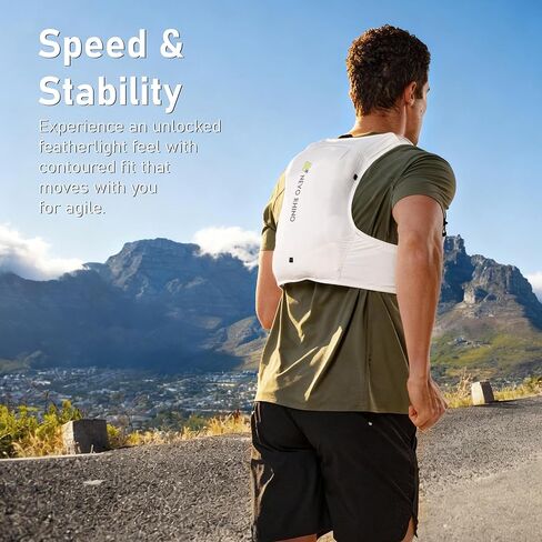 N NEVO RHINO Running Vest for Women Men, Hydration Backpack with 2 TPU 500ML Soft Flask, Lightweight Breathable Running Hydration Vest for Trial Running in Saudi Arabia