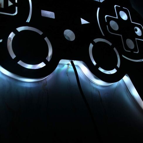 Geek Alerts Gamer Neon Sign,Control Video Gamepad with 7 Color Changing Mirror LED Backlight, Gamers Luminous Wall Sign Wall Lamp, Cool Game Room Interior Decoration in Saudi Arabia