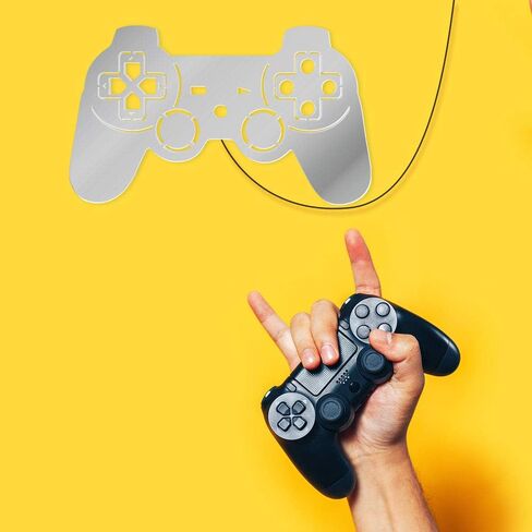 Geek Alerts Gamer Neon Sign,Control Video Gamepad with 7 Color Changing Mirror LED Backlight, Gamers Luminous Wall Sign Wall Lamp, Cool Game Room Interior Decoration in Saudi Arabia