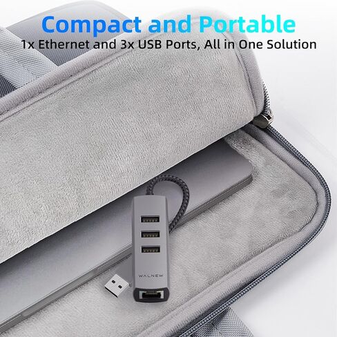 USB C to Ethernet Adapter with USB A Port, Gigabit RJ45 LAN Network Converter for MacBook Pro/Air, Dell, Samsung Galaxy, iPad Pro & More Thunderbolt 3 Laptops in Saudi Arabia