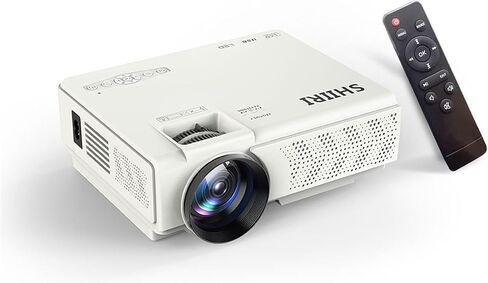 جهاز عرض صغير E1 120±%10ansi Lumen 1080P، شاشة LCD 4.1 بوصة، جهاز عرض فيديو للمسرح المنزلي متعدد الوسائط، متوافق مع HDMI 1080P عالي الدقة، USB، مكبر صوت مدمج VGA (E1) in Kuwait