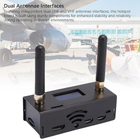 Duplex Hotspot Board, Digital Voice Modem with Dual Antennae for UHF VHF, Supports DMR P25 DStar, 10mW RF Output, Fit for RasPi in Saudi Arabia