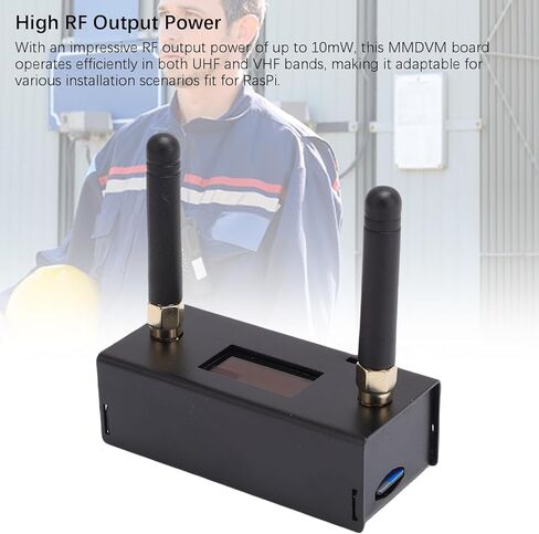 Duplex Hotspot Board, Digital Voice Modem with Dual Antennae for UHF VHF, Supports DMR P25 DStar, 10mW RF Output, Fit for RasPi in Saudi Arabia