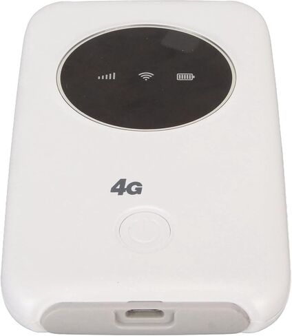 مودم واي فاي USB 4G LTE مفتوح 3200MAh 150Mbps راوتر واي فاي محمول لما يصل إلى 10 مستخدمين أبيض 10x6x1.5 سم 1 X بطاقة SIM in Kuwait