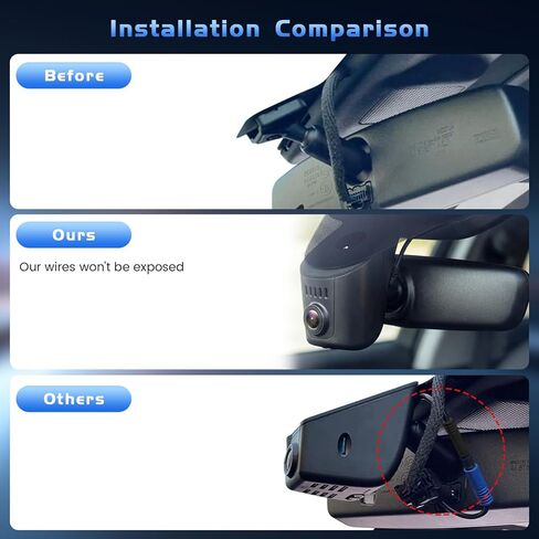 4K Dash Cam fit for Audi 2019-2026 A4 A6 Allroad A3 A5 Q5 S4 S6 Q7 A8 S8 TT A7 S5 Q3 S3 S7 RS3 RS5 RS6 e-tron, OEM Look, UHD 2160P Video, WiFi & App, GPS, 64GB Card in Saudi Arabia