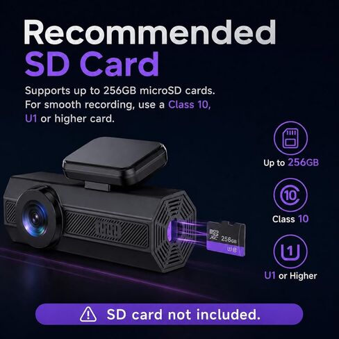 Dash Cam 2.5K Dash Cam Front، كاميرا VEEMENT Dash للسيارات مع التطبيق، كاميرات داش للتحكم في WiFi مع رؤية ليلية WDR، وضع انتظار 24 ساعة، زاوية واسعة 170 درجة، مستشعر G، تسجيل حلقي in Kuwait