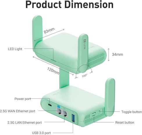 راوتر السفر المحمول GL.iNet GL-MT3600BE (Beryl 7) وGL.iNet GL-BE9300 (Flint 3) راوتر WiFi 7 ثلاثي الموجات in Saudi Arabia