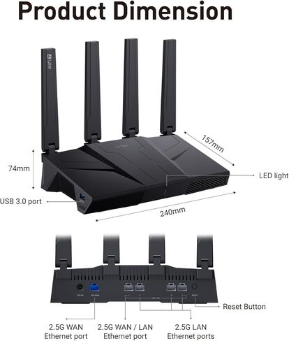 راوتر السفر المحمول GL.iNet GL-MT3600BE (Beryl 7) وGL.iNet GL-BE9300 (Flint 3) راوتر WiFi 7 ثلاثي الموجات in Saudi Arabia
