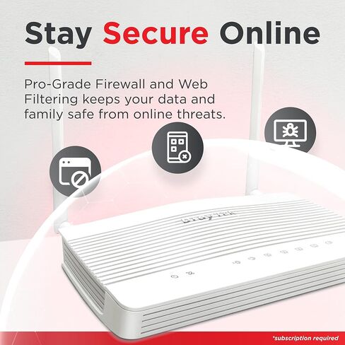 موجه DrayTek Vigor 2136ax متعدد جيجابت إيثرنت مع شبكة Wi-Fi 6 AX3000 اللاسلكية وVPN وواجهات سريعة 2.5 جيجابت in Saudi Arabia
