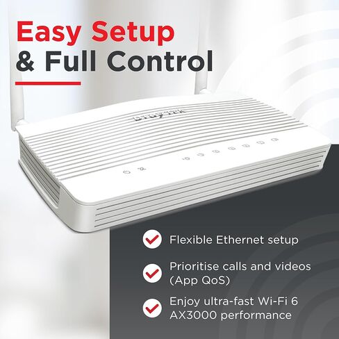 موجه DrayTek Vigor 2136ax متعدد جيجابت إيثرنت مع شبكة Wi-Fi 6 AX3000 اللاسلكية وVPN وواجهات سريعة 2.5 جيجابت in Saudi Arabia