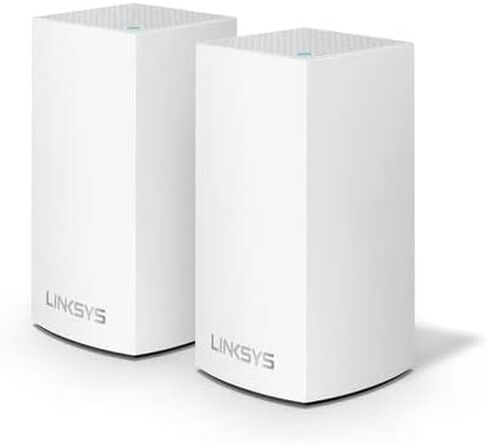 Linksys VLP0102 Velop Dual Band Intelligent Mesh Wi-Fi System (AC2400) White, 2-Pack (Renewed) in Saudi Arabia