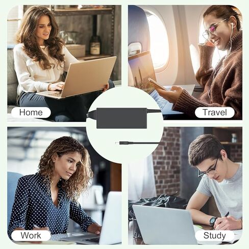 محول Guy-Tech 19V AC/DC متوافق مع مجموعة Intel NUC D34010WYK D54250WYK Mini PC 19VDC 3.42A 65W كابل سلك إمداد الطاقة وشاحن البطارية in Saudi Arabia
