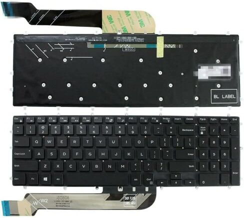 New Black US Keyboard for DELL Latitude 3500 3590 Vostro 5568 7570 7580 Laptop Keyboard US Backlit in Saudi Arabia