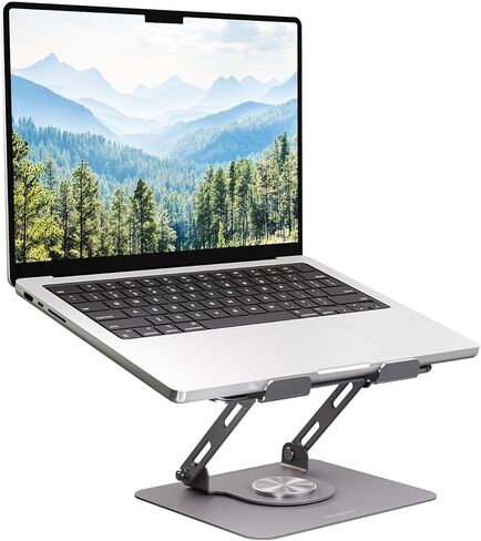 حامل كمبيوتر محمول من الفولاذ قابل للتعديل مقاس 10 × 8.7 بوصة من Staples TECH، فضي in Kuwait