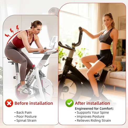 Handlebar Extender for Indoor Exercise Bike - Adjustable Handlebar Riser with Non-Slip Grip for Upright Riding, 1"-1.26" Universal Adapter, Fits Schwinn MERACH YOSUDA Pooboo Spin Bike in Saudi Arabia