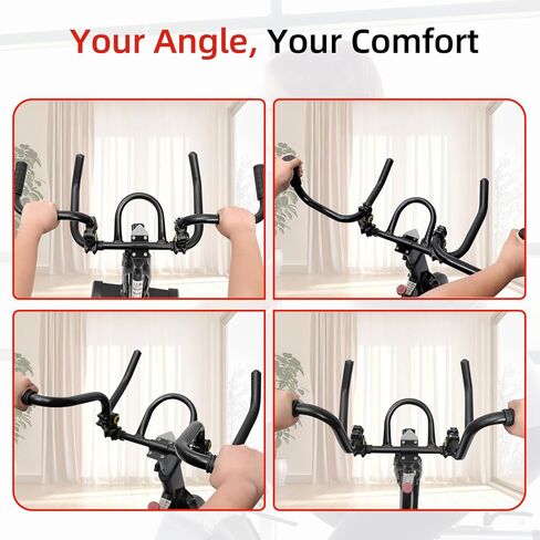 Handlebar Extender for Indoor Exercise Bike - Adjustable Handlebar Riser with Non-Slip Grip for Upright Riding, 1"-1.26" Universal Adapter, Fits Schwinn MERACH YOSUDA Pooboo Spin Bike in Saudi Arabia