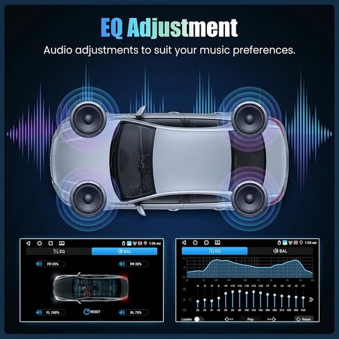 راديو ستيريو للسيارة SIXTOP 4+64G يعمل بنظام Android لسيارة Toyota Tundra 2007–2013 سيكويا 2008–2013 لاسلكي Apple Carplay Android Auto شاشة لمس 9 بوصة بلوتوث 5.0 GPS WiFi FM EQ SWC+ AHD كاميرا خلفية in Kuwait