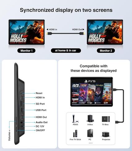 13.5" Android Car TV Headrest Monitor for Back Seat,Portable Rear Entertainment System Support Phone Wireless Mirroring 5G WiFi/HDMI/USB/Sync Touchscreen Video Players (2+32G(2PCS)) in Saudi Arabia
