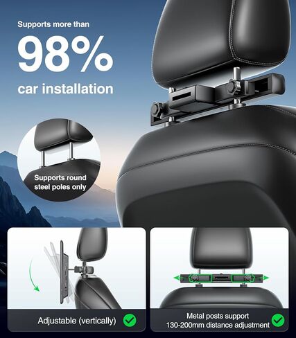 13.5" Android Car TV Headrest Monitor for Back Seat,Portable Rear Entertainment System Support Phone Wireless Mirroring 5G WiFi/HDMI/USB/Sync Touchscreen Video Players (2+32G(2PCS)) in Saudi Arabia