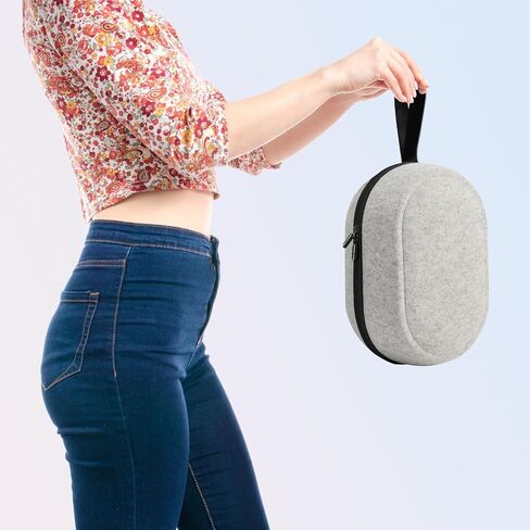 حقيبة حمل صلبة مدمجة متوافقة مع Oculus Meta Quest 3S/Quest 3/Quest 2/Apple Vision Pro، حقيبة سفر مع غطاء واقي للعدسة، تصميم أنيق للغاية (صغير) in Kuwait