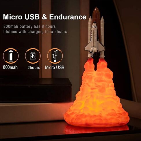 Stylish Shape 3 Dimensional Printing LED Lamp USB Light, PLA Material, 1W Power, 2000 Hours Service Life, Perfect for Living Room Supplies, for in Saudi Arabia