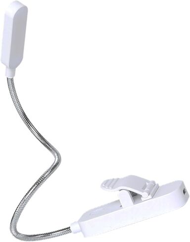 Drfeify ClampHolder على ضوء القراءة، ضوء ليلي خافت قابل لإعادة الشحن عبر USB للقراءة في السرير، كتاب مرن مزود بـ 8/12 مصباح LED، وقت يدوم 5-15 ساعة، درجة حرارة اللون 1600K-5500K-2800K، (النوع 1 (8 in Saudi Arabia