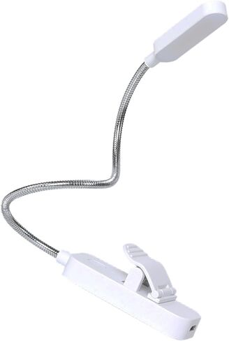Drfeify ClampHolder على ضوء القراءة، ضوء ليلي خافت قابل لإعادة الشحن عبر USB للقراءة في السرير، كتاب مرن مزود بـ 8/12 مصباح LED، وقت يدوم 5-15 ساعة، درجة حرارة اللون 1600K-5500K-2800K، (النوع 1 (8 in Saudi Arabia