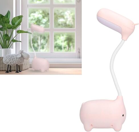 مصباح LED للأطفال بزاوية 360 درجة قابل للتعديل بضوء طبيعي ناعم وقابل لإعادة الشحن عبر USB - ضوء قراءة صديق للعين للاستخدام في المنزل والمهاجع، محمول ومتعدد الوظائف in Kuwait