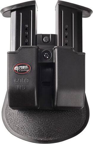 Fobus 6909NDP Evolution Mag Pouch for 9mm & .40 Double-Stack Double Magazine Pouch (except Glock), Right Hand Paddle Black in Saudi Arabia