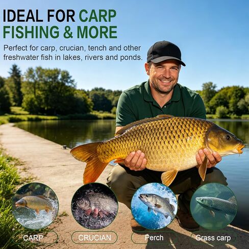 Ciieeo 24PCS Fishing Bait Cage Feeder Rigs, Carp Fishing Bait Holder Spring Feeder Basket, Inline Luminous Fishing Bait Cage Rig Set, Carbon Steel Carp Fishing Accessories for Freshwater Tackle in Saudi Arabia