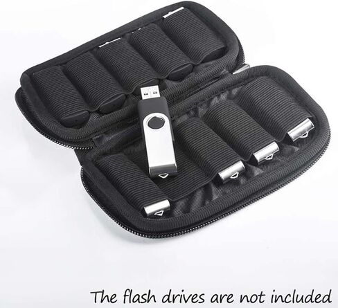 JBOS 2-Pack Flash Drive Storage Bags Black & Blue Portable Holders and Electronic Accessories Organizers for Thumb Drives and Small Gadgets in Saudi Arabia