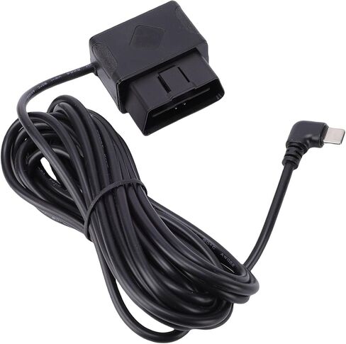 Generic Dash Cam Hardwire Kit, OBD Power Cable 11.5ft USB Type C Adapter with Digital Display Low Voltage Protecting 24h Parking Mode, for GPS Dashcams in Car DVRs in Saudi Arabia